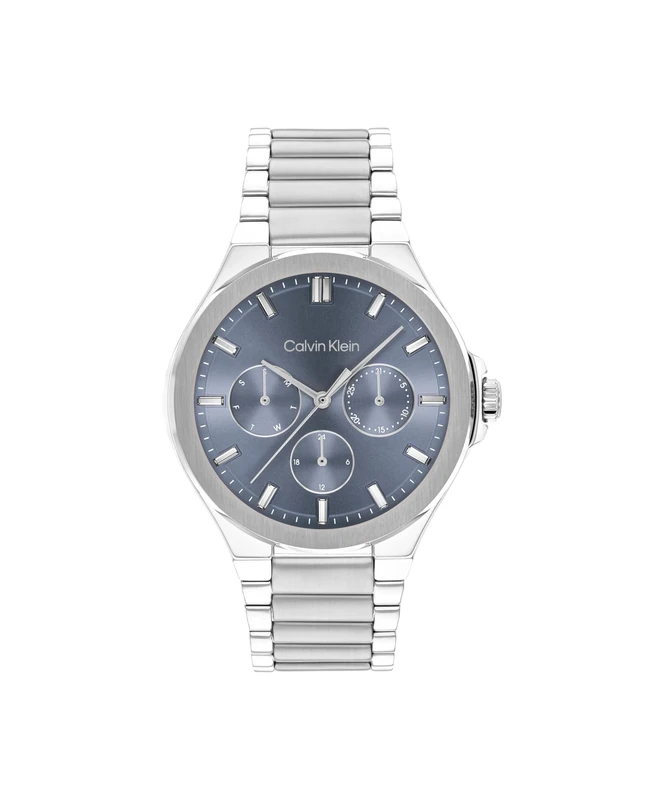 Calvin Klein Analogue Multifunction Quartz Watch for Women Vibrancy Collection with Silver Stainless Steel Bracelet - 25100051