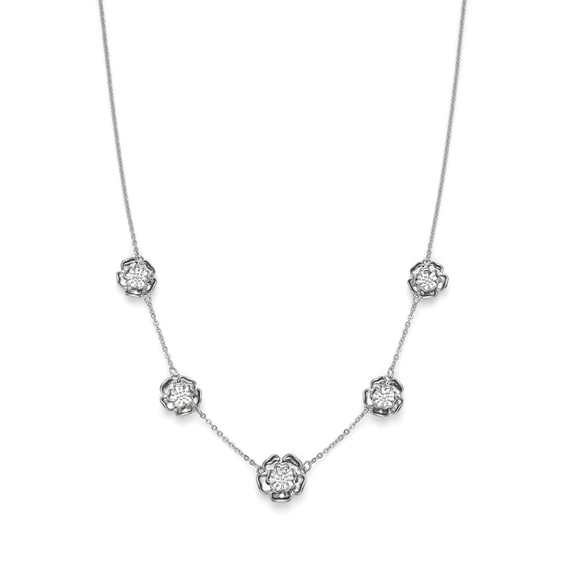 Olivia Burton Women's TUDOR ROSE Collection Chain Necklace in Stainless Steel with Charms - 24100251