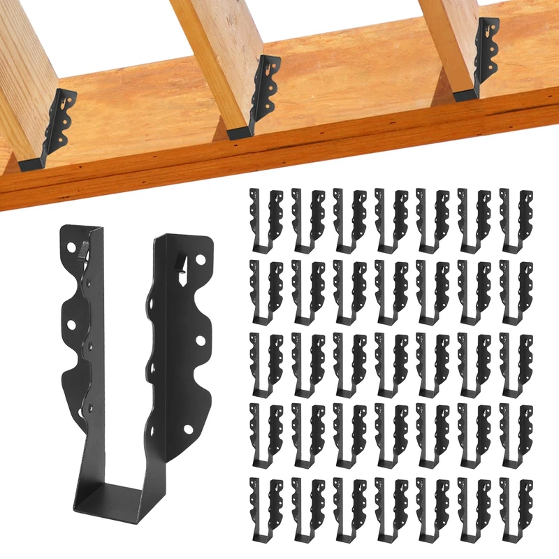 36 Pcs 2"x 8" Joist Hanger|Q235B Steel Face Mount Joist Hangers