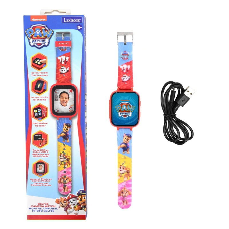 Lexibook Paw Patrol Selfie Camera Watch - 720p HD Red DMW070PA