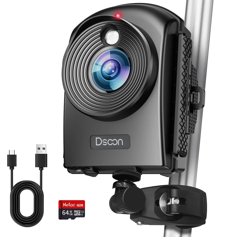 Dsoon Time Lapse Camera,1080P FHD Timelapse Camera Outdoor Construction Recording,180-Days Standby,110° Wide Angle & 2.4" LCD Screen,IP66 Waterproof,Multiple Modes,Includes 64GB TF Card