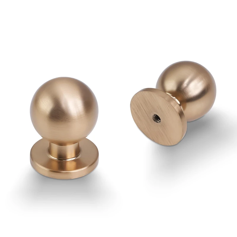 POVEFONK 30 Pack Champagne Bronze Kitchen Cabinet Knobs Gold Drawer Knobs Kitchen Cabinet Hardware Zinc Alloy Handles Drawer Knobs Dresser Handles
