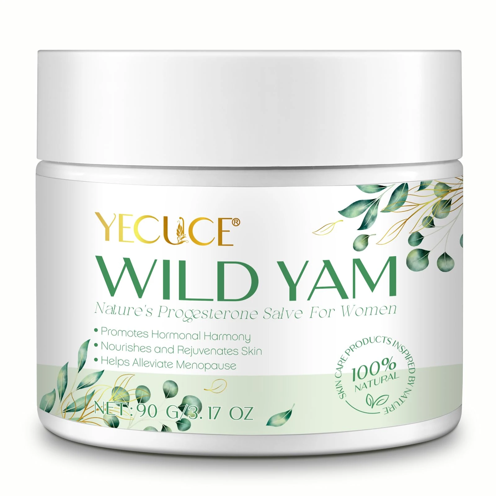 Wild Yam Cream, Wild Yam Cream for Hormone Balance, Women Organic Wild Yam Cream for Perimenopause & Menopause Support, for All Skin Types