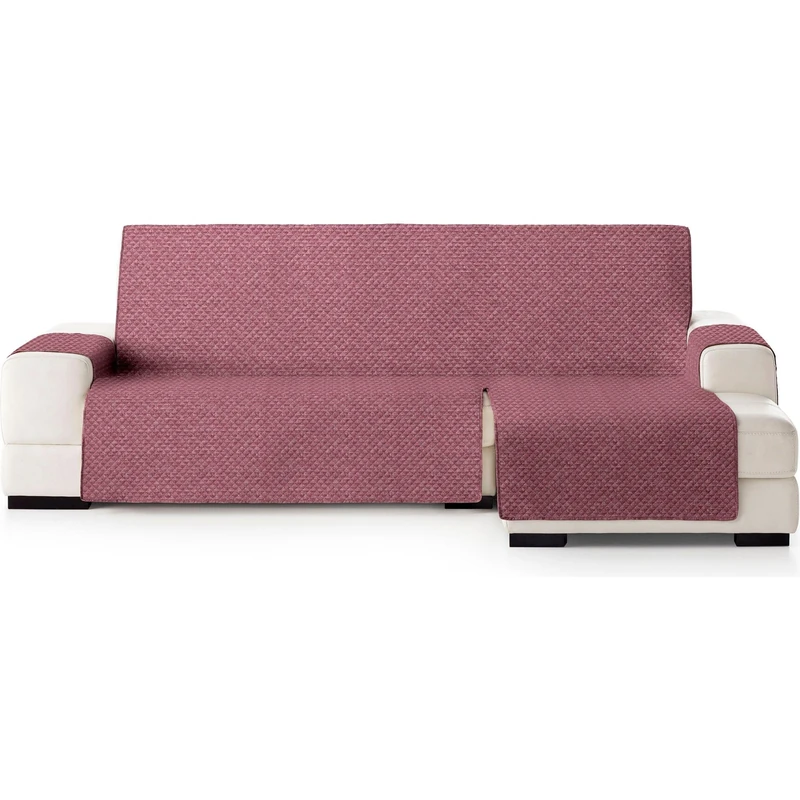 ECOMMERC3 | Chaise Longue Sofa Cover Normal Right - Versatile Fit and Easy to Install - Red Right Chaise Longue Sofa Cover, Ideal for Partial Protection and Use with Pets - Image 1