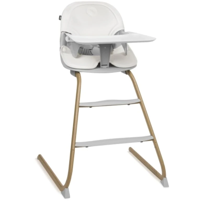 LIONELO DALIA 2 in 1 Baby Chair for Feeding 6-36 Months 15 kg, Chair for Older Children up to 60 kg, 5-Point Belts, 2 Footrests, Tray, Grows with Baby (Natural Gray)