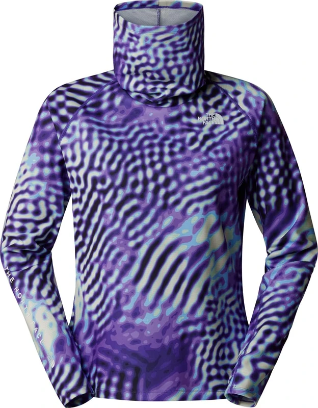 The North Face Women's Dragline Ls T-Shirt, Peak Purple The Lift Pr, L