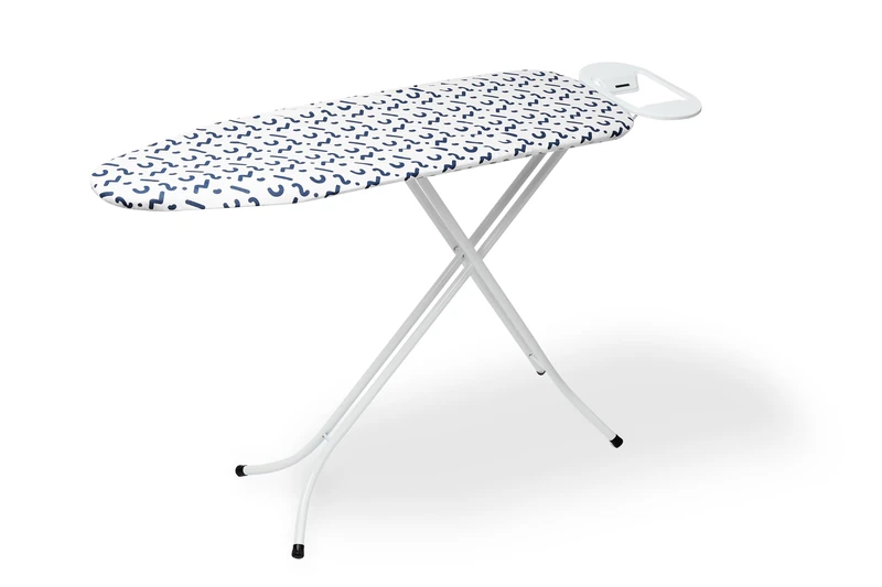 Pifco® Medium Ironing Board - Cover Machine Washable, Foldable, Height Adjustable, And Ultra Lightweight Iron Board - Sturdy 4 Leg With Strong Frame And 100% Cotton Cover Ironing Boards - Perfect For