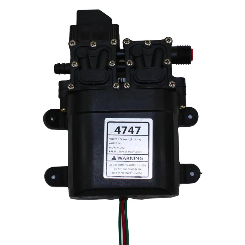 PHOENIX - Double Gladiator Sprayer Diaphragm Pump 12V - 5A - Flow 8.0 LPM - Pressure 150 PSI / 10.3 BAR - Superior Performance for Spray Applications