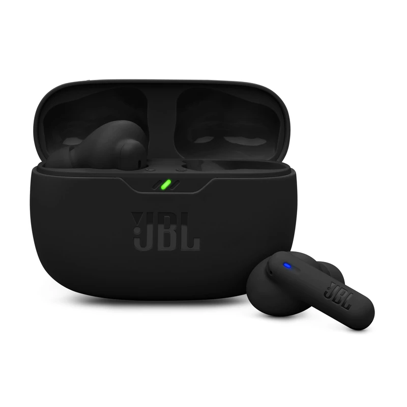 JBL Wave Beam 2, Wireless Noise Cancelling Bluetooth Earbuds with 40h Playtime, JBL Pure Bass Sound, Smart Ambient Technology and Multi-Point Connection, Closed-Back Stick Design, Black