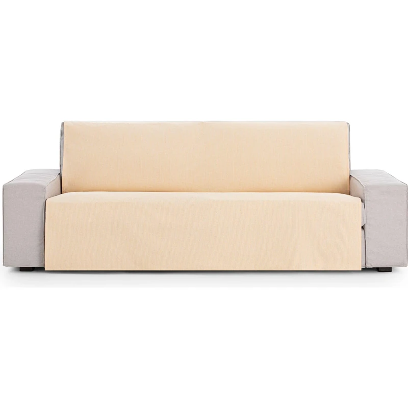 ECOMMERC3 | Multi-purpose Reversible Half Panama Foulard Size 400 x 270 cm Sofa and Bed Cover – Foulard Fabric Breathable and Soft to the Touch Mustard Colour Versatile Protection for Sofas and Beds - Image 1