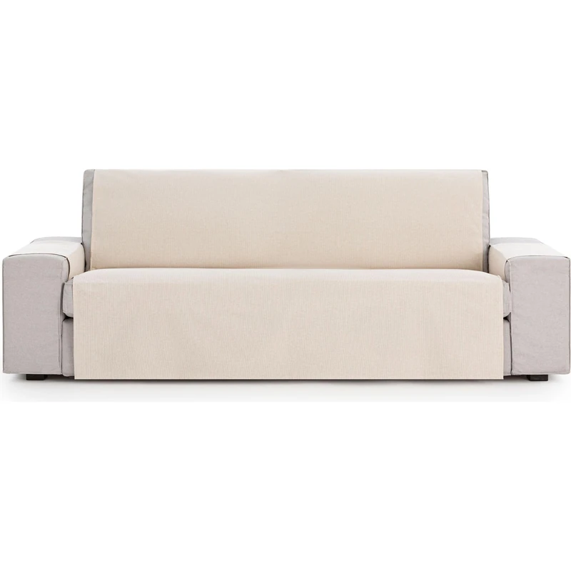 ECOMMERC3 | Universal Adjustable Sofa Cover Size 2 Seater Partial Protection for Sofa – Easy Installation Linen Sofa Cover with Elastic Bands