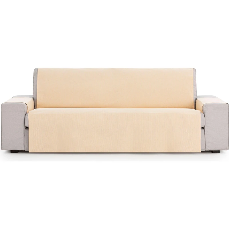 ECOMMERC3 | Universal Adjustable Sofa Cover Size 3 Seater Partial Protection for Sofa – Mustard Colour Sofa Cover Easy Installation with Elastic Bands - Image 1
