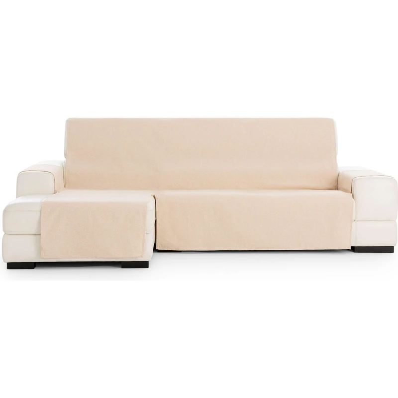 ECOMMERC3 | Extra Left Size Chaise Longue Sofa Cover – Easy Installation Chaise Longue Sofa Cover with Elastic Elastics Ochre Colour Compatible with Left or Right Chaise Longue Sofas
