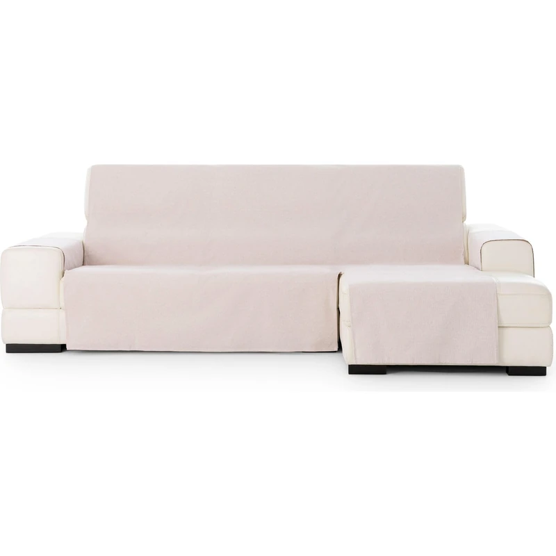 ECOMMERC3 | Extra Right Size Chaise Longue Sofa Cover – Easy Installation Chaise Longue Sofa Cover with Elastic Bands Mauve Colour Compatible with Left or Right Chaise Longue Sofas