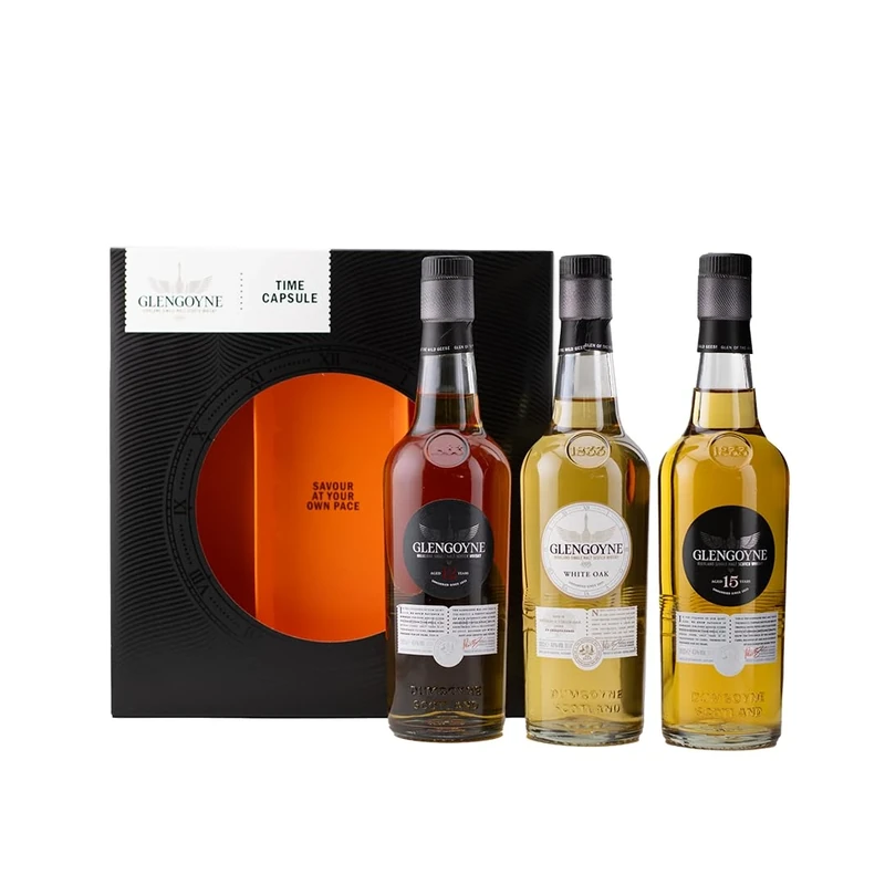 Glengoyne 20cl Gift Pack | Highland Single Malt Scotch Whisky | Collection of 12 Year Old, 18 Year Old and White Oak expressions | Ideal for Gifting