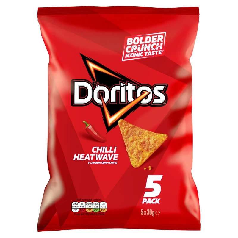 DORITOS CHILLI HEATWAVE 30GX5PK