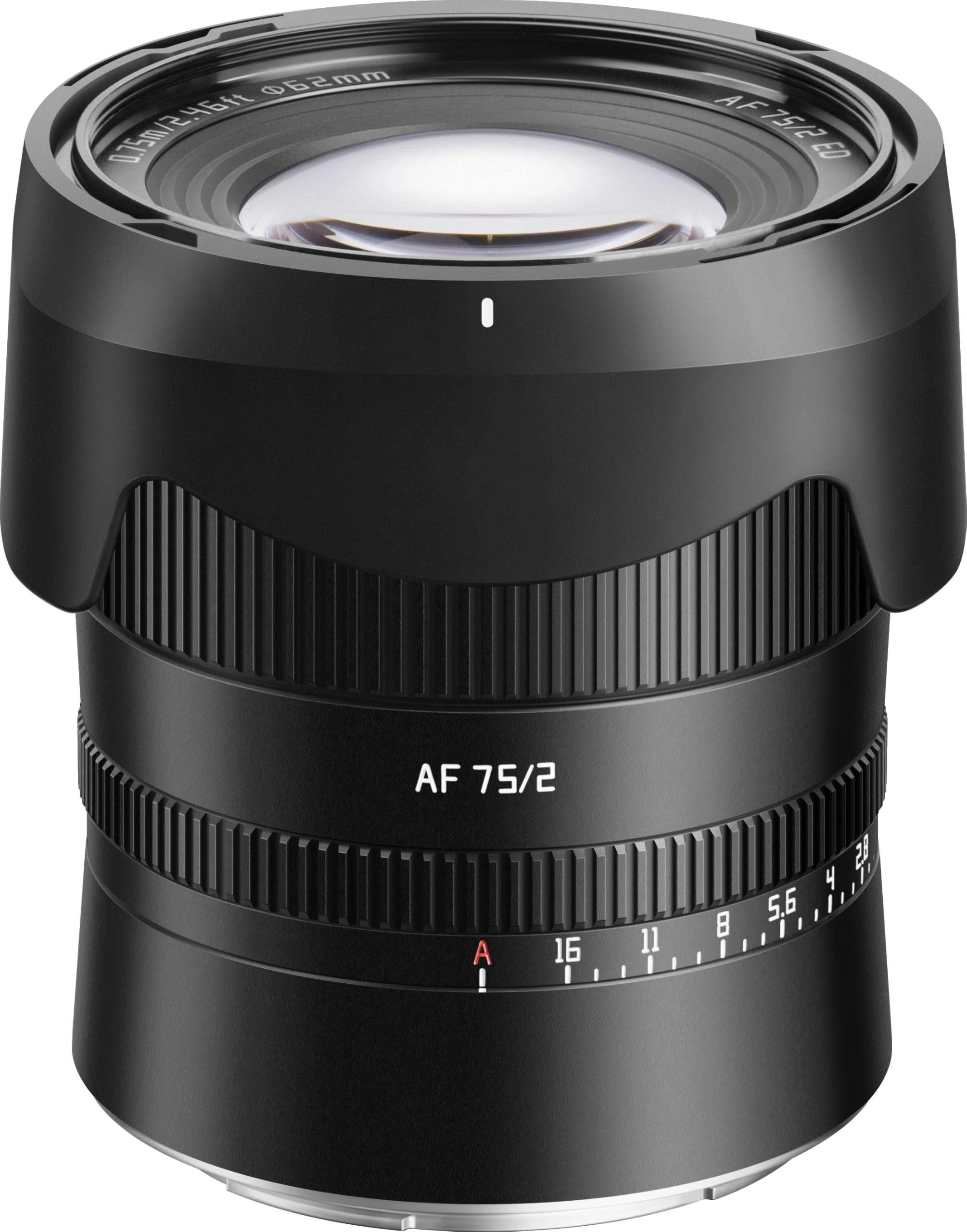 TTArtisan 75mm F2.0 Metal Bodied Auto Focus AF Lens Compatible with Nikon Z Mount - Black