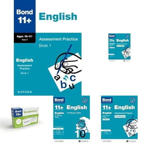Bond 11+ Age 10-11 English & Vocabulary Practice Bundle