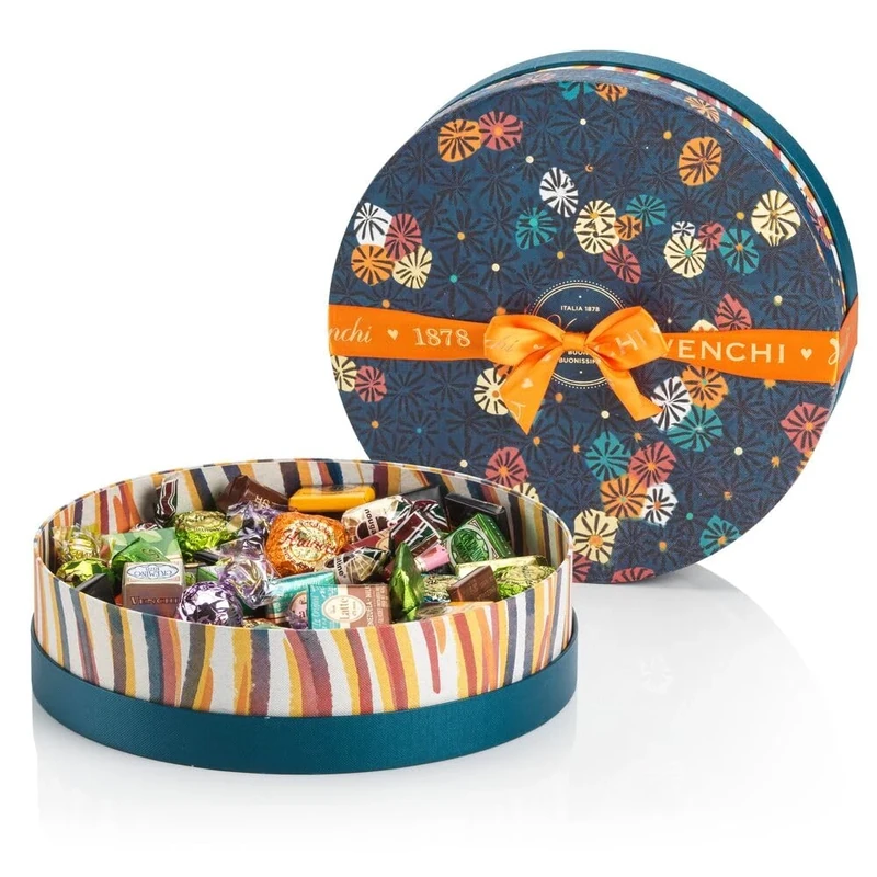Venchi - Murrine Collection - Blue Hamper With Assorted Chocolates, 704 g - Gluten Free - Great Gift Idea