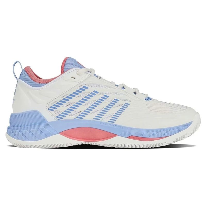K-Swiss Women's Hypercourt Supreme 2 Hb Tennis Shoe, Bright White Open Air Strawberry Ice, 7 UK