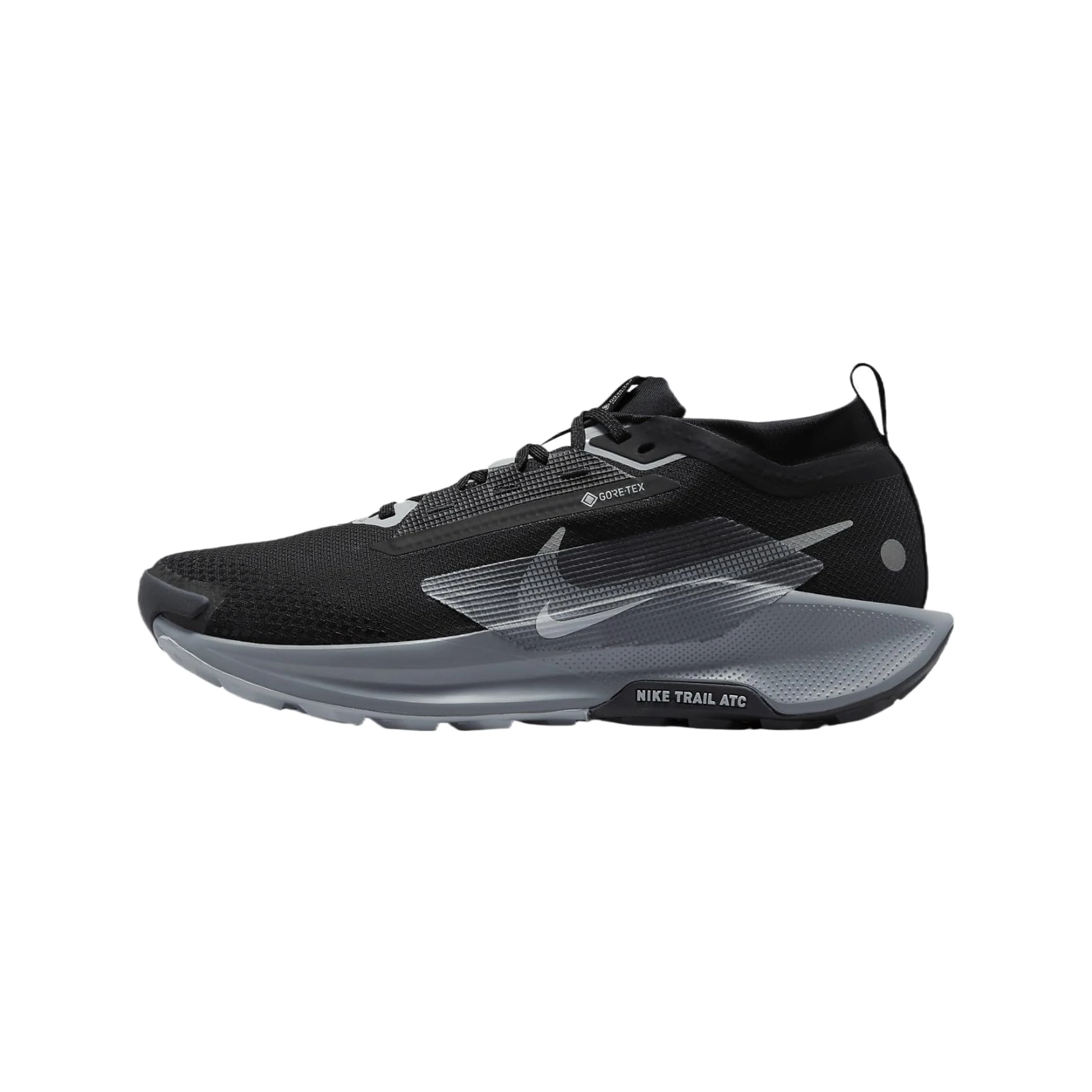 NIKE Men's Pegasus Trail 5 Gore-TEX Sneaker, Black Wolf Grey Cool Grey Anthracite, 7 UK