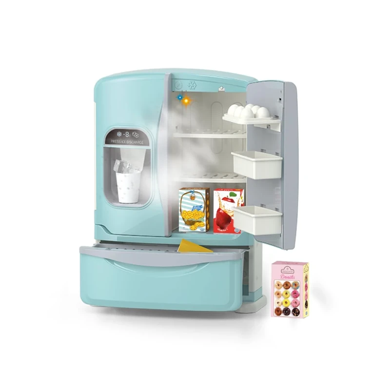 ODS - Maisonelle Deluxe Refrigerator Toy with Light, Sound and Steam Effect Opening, with Accessories, Dimensions 30 L x 40.2 H x 11.5 D cm, Recommended Age + 3 Years