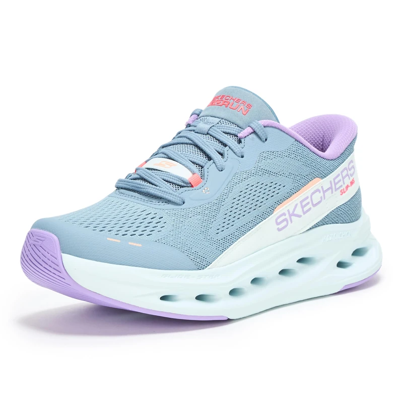 Skechers MAX Cushioning Glide-Step Caledonia, Women's Trainers, Slate, 4 UK Wide