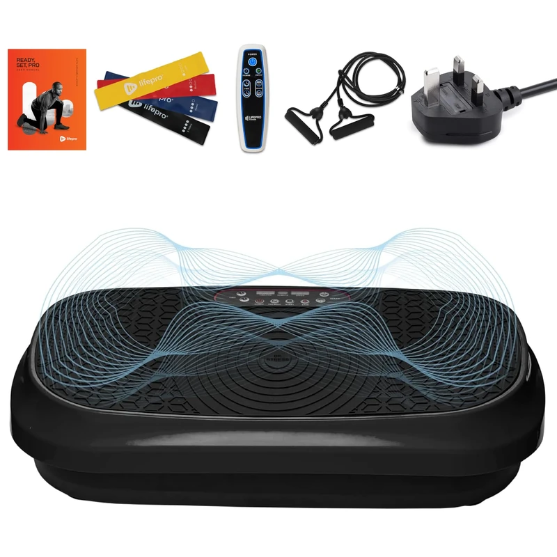 LifePro Waver Mini Oscillation Vibration Plate, Portable Full Body Workout Platform for Weight Loss & Recovery at Home, 200W Quiet Motor, 99 Speed Settings, 117 kg Capacity