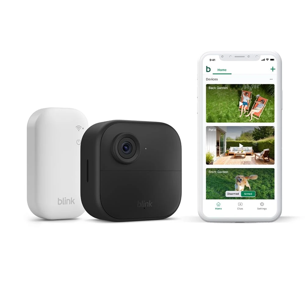 Blink Outdoor 4 camera (newest gen) – Wireless HD smart security camera, two-year battery life, enhanced motion detection, works with Alexa - 1 camera system with Sync Module Core incl. - IP65