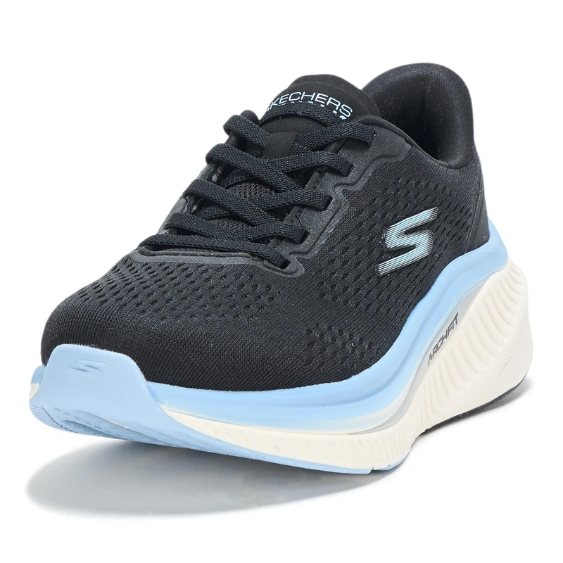 Skechers Women's Max Cushioning Arch Fit Roslyn Sneaker, Black/Blue, 2 UK - Image 1