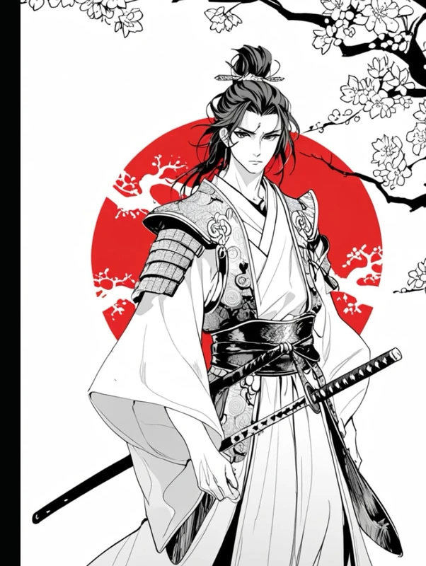 Adagas, Flores e Dragões: Livro de colorir: Tema China