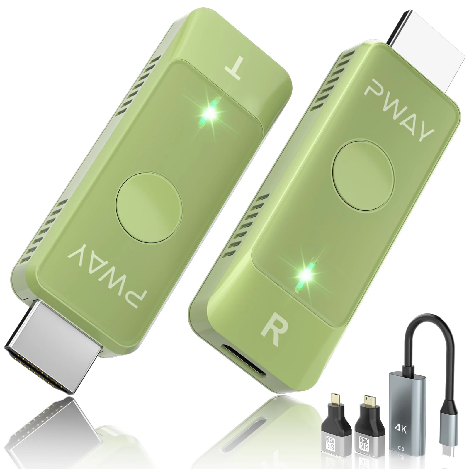 Wireless HDMI Transmitter and Receiver, Wireless HDMI 98FT/30M Kit, Full 1080P for TV Streaming, Meeting Streaming Video Audio Files from Laptop, PC to HDTV, Projector