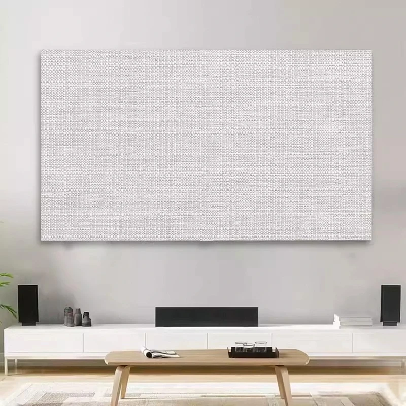 Solid Color TV Cover - Thick Cotton & Linen Dust Cover Cloth for Indoor 19-80 Inch LCD/LED Screens (Color:color21, Size:80in)