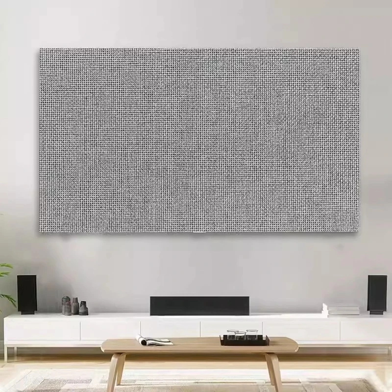 Solid Color TV Cover Thick Cotton and Linen TV Dust Cover Cloth Indoor 19-80 Inch LCD LED Screen Protect Cover Monitor Cover Universal Bedroom Living Room Art Decoration Cover(Color:color6,Size:80in)