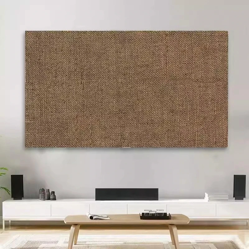 Solid Color TV Cover - Thick Cotton and Linen Dust Cover Cloth for Indoor LCD LED Screens 19-80 Inch (Universal, Bedroom, Living Room) Art Decoration (Color: Color11, Size: 80in)
