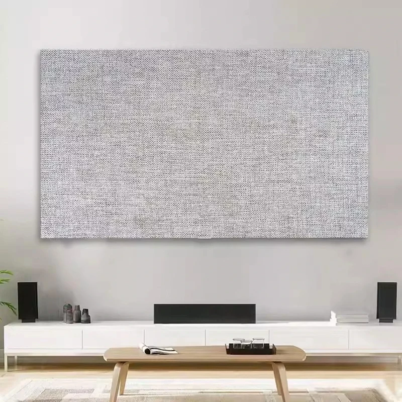 Solid Color TV Cover Thick Cotton and Linen TV Dust Cover Cloth Indoor 19-80 Inch LCD LED Screen Protect Cover Monitor Cover Universal Bedroom Living Room Art Decoration Cover(Color:color23,Size:78in)