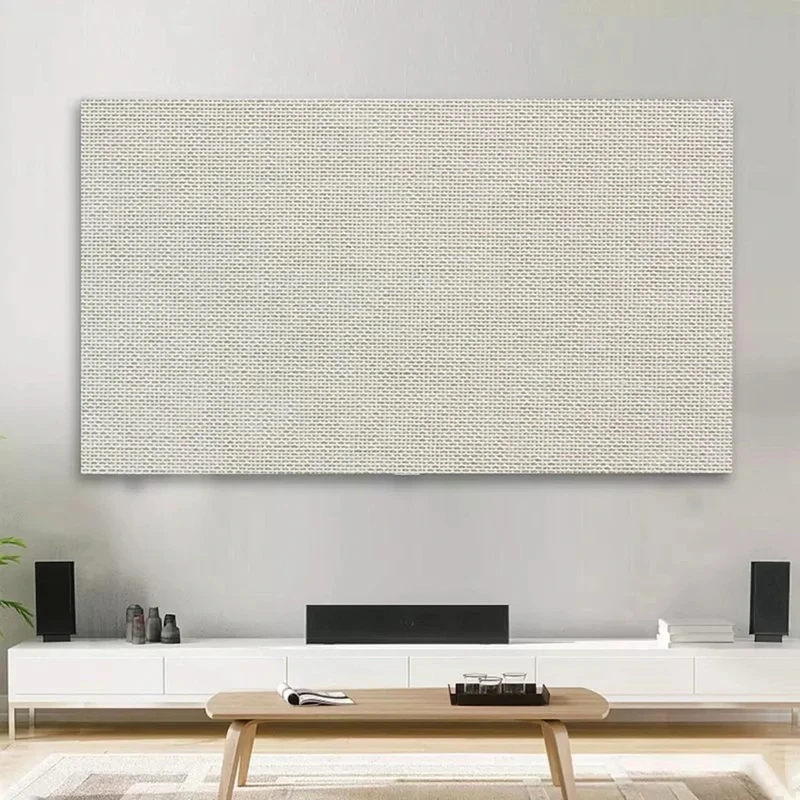 Solid Color TV Cover Thick Cotton and Linen TV Dust Cover Cloth Indoor 19-80 Inch LCD LED Screen Protect Cover Monitor Cover Universal Bedroom Living Room Art Decoration Cover(Color:color19,Size:80in)