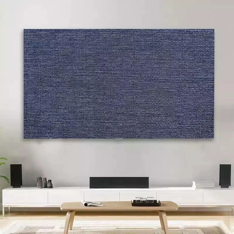 Solid Color TV Dust Cover Thick Cotton and Linen Cloth Indoor 19-80 Inch LCD LED Screen Protect Monitor Universal Bedroom Living Room Art Decoration (Color:color1, Size:75in)