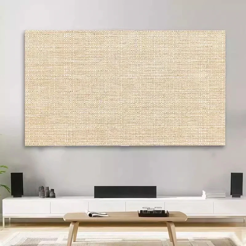 Solid Color TV Cover Thick Cotton and Linen TV Dust Cover Cloth Indoor 19-80 Inch LCD LED Screen Protect Cover Monitor Cover Universal Bedroom Living Room Art Decoration Cover(Color:color2,Size:78in)