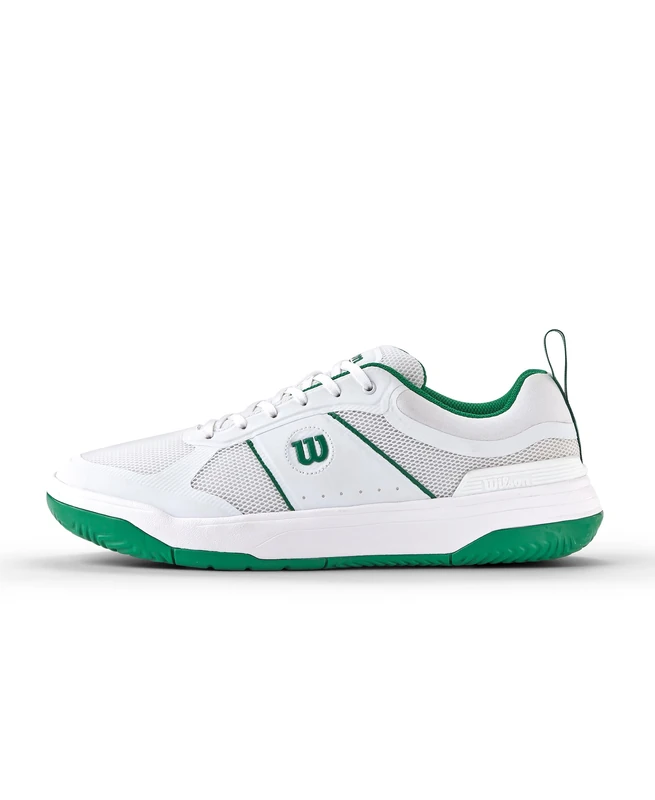 Wilson Pickle Pro Men's Pickleball Shoes, Classic Look and Enhanced Design, Provide a Snug Fit and Robust Structure, Made with Breathable Mesh, Colour: Bosphorus/White/Bosphorus, Size: 12.5