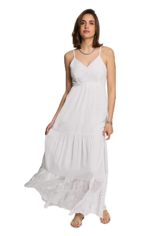 Morgan 242-Roubi Dress, Off White M, 36 Woman - Image 1