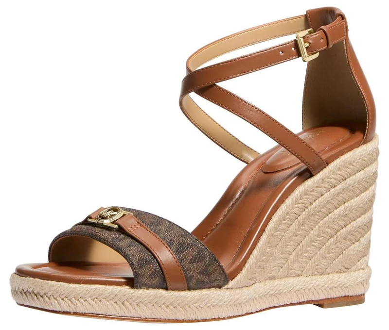 Michael Kors 40R5MAMS2B-227 MANDY WEDGE Women BRN/LUGGAGE UK 6 - Image 1