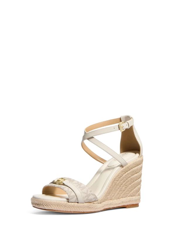 Michael Kors 40R5MAMS2B-132 MANDY WEDGE Women VAN/CREAM UK 8
