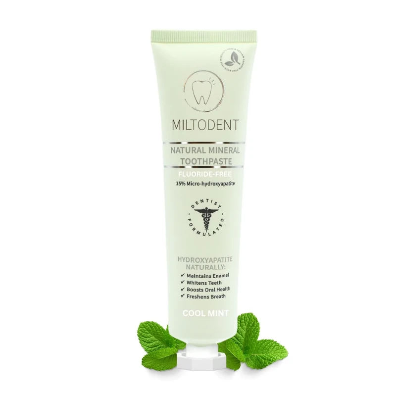 MILTODENT Toothpaste - 15% Hydroxyapatite Formula (1 Ounce)