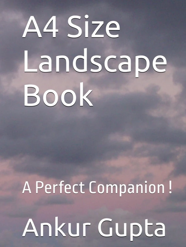 A4 Size Landscape Book: A Perfect Companion !