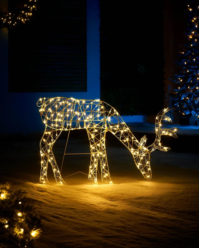 WeRChristmas 2D Grazing Reindeer Silhouette