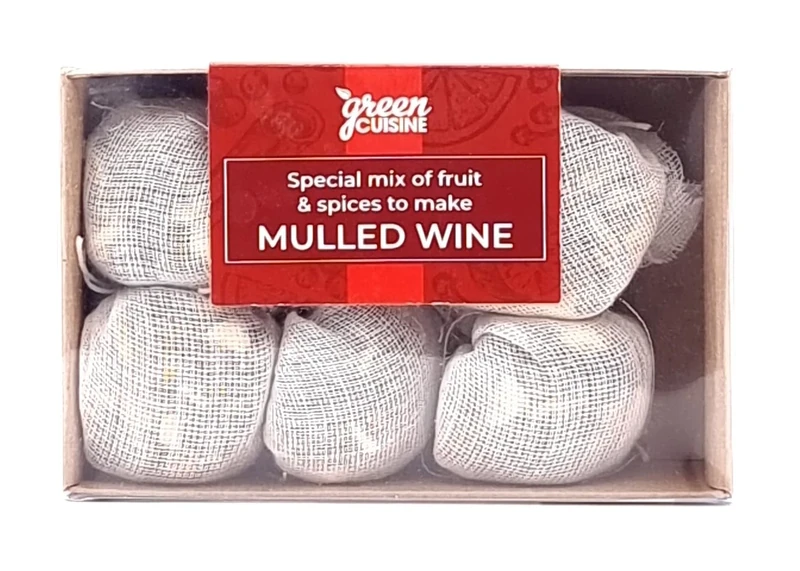 Mulled Wine Spice | Festive Drink Mulling Spices Pouchettes by Green Cuisine | Mulled Wine | Perfect for Christmas Hampers | Christmas Parties | Presents for Him and Her (Mulled Wine Spice)