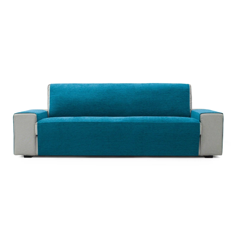 FAVERTI® Sofa Cover 3 Seater 160 cm | PEGO Model | Blue | Extra Soft Chenille Touch, Quality Sofa Protector Made in Spain with Recycled Material