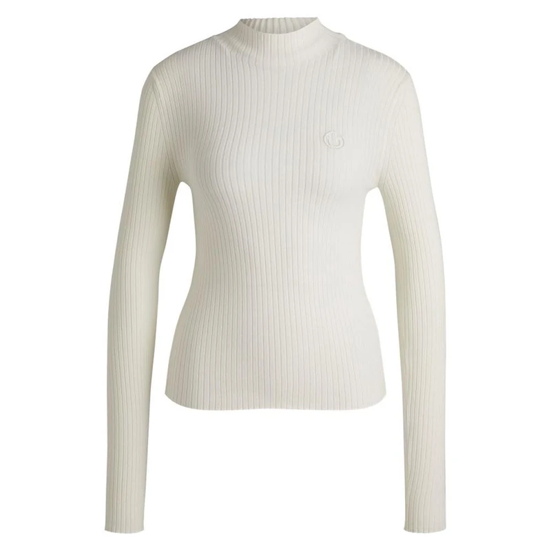 HUGO Women's Sarmie_B Knitted_Sweater, Open White, S