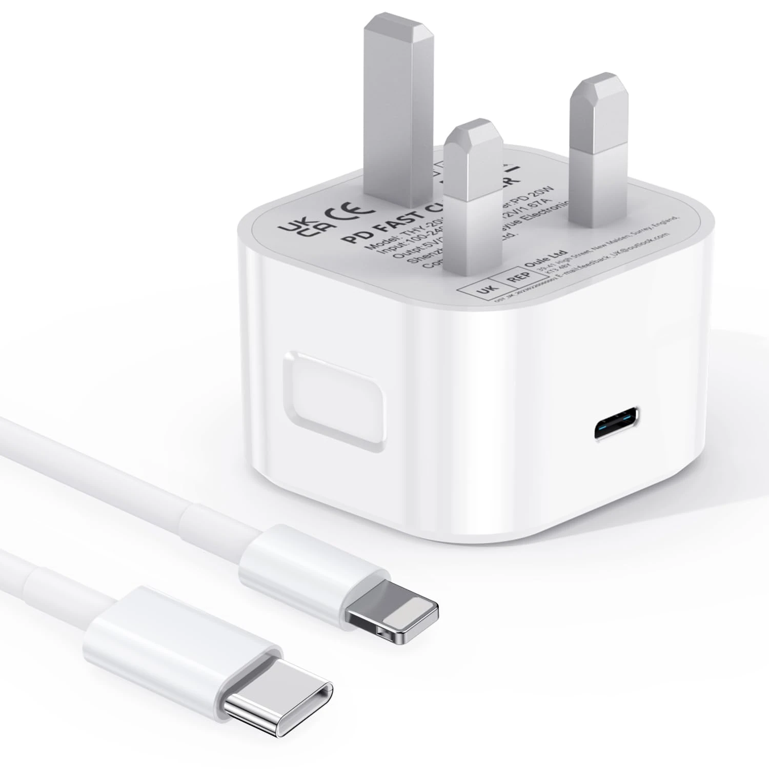30W Apple iPhone Fast Charger - MFi Certified, 2M Cable, PD 3.0, Compatible with iPhone 14/14 Pro/14 Pro Max/13/12/11/XS Max/XS/SE/XR/X/8/8 Plus/iPad